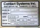 Photo Used CONTACT SYSTEMS CS 400E For Sale