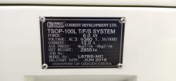 Photo Used CORBEST TSOP-100L For Sale