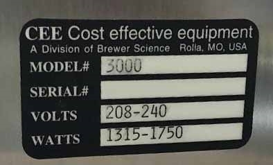 Photo Used BREWER SCIENCE CEE 3000 For Sale
