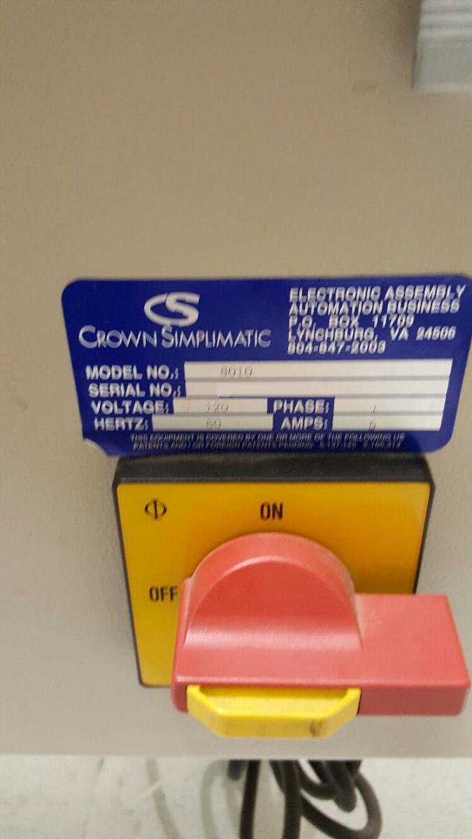 圖為 已使用的 CROWN SIMPLIMATIC 8010 待售