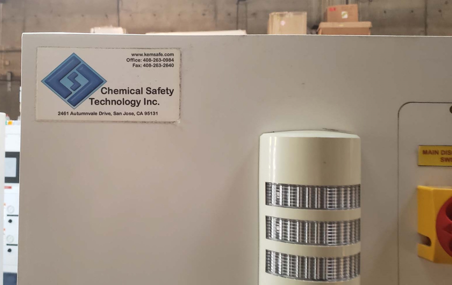 Photo Used CSTI / CHEMICAL SAFETY TECHNOLOGY INC CST‐55/2-WC For Sale