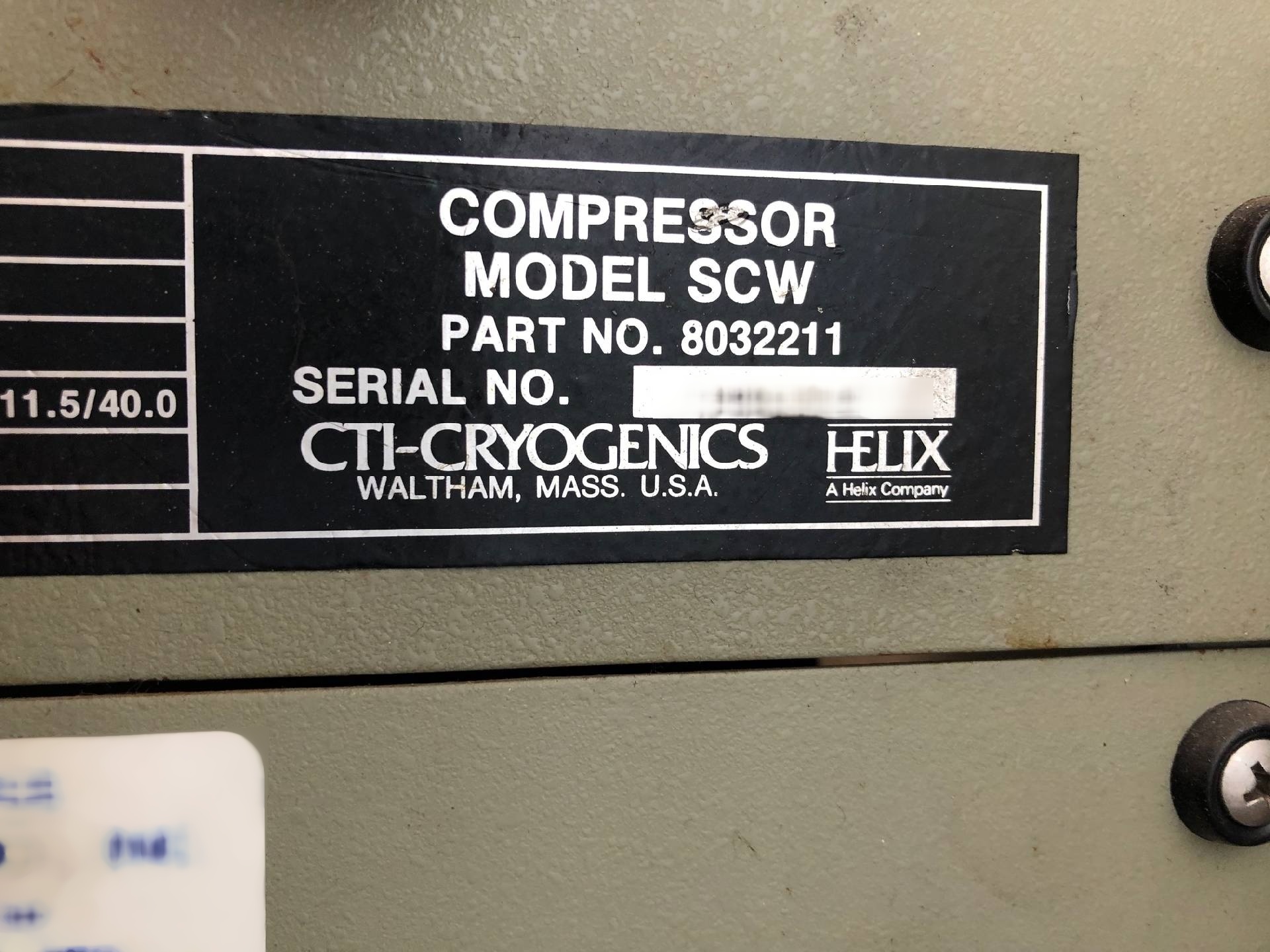 사진 사용됨 CTI-CRYOGENICS / HELIX Cryo-Torr 7 판매용