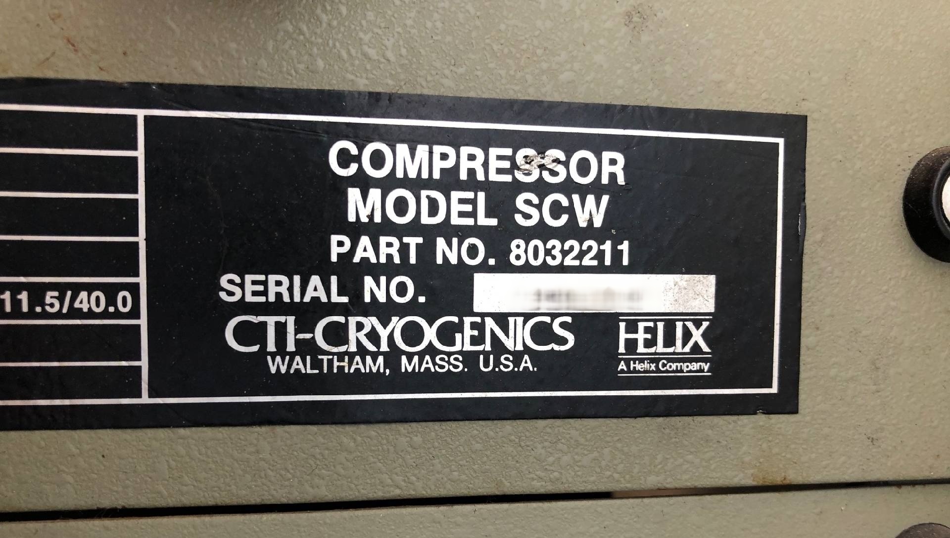 사진 사용됨 CTI-CRYOGENICS / HELIX Cryo-Torr 7 판매용