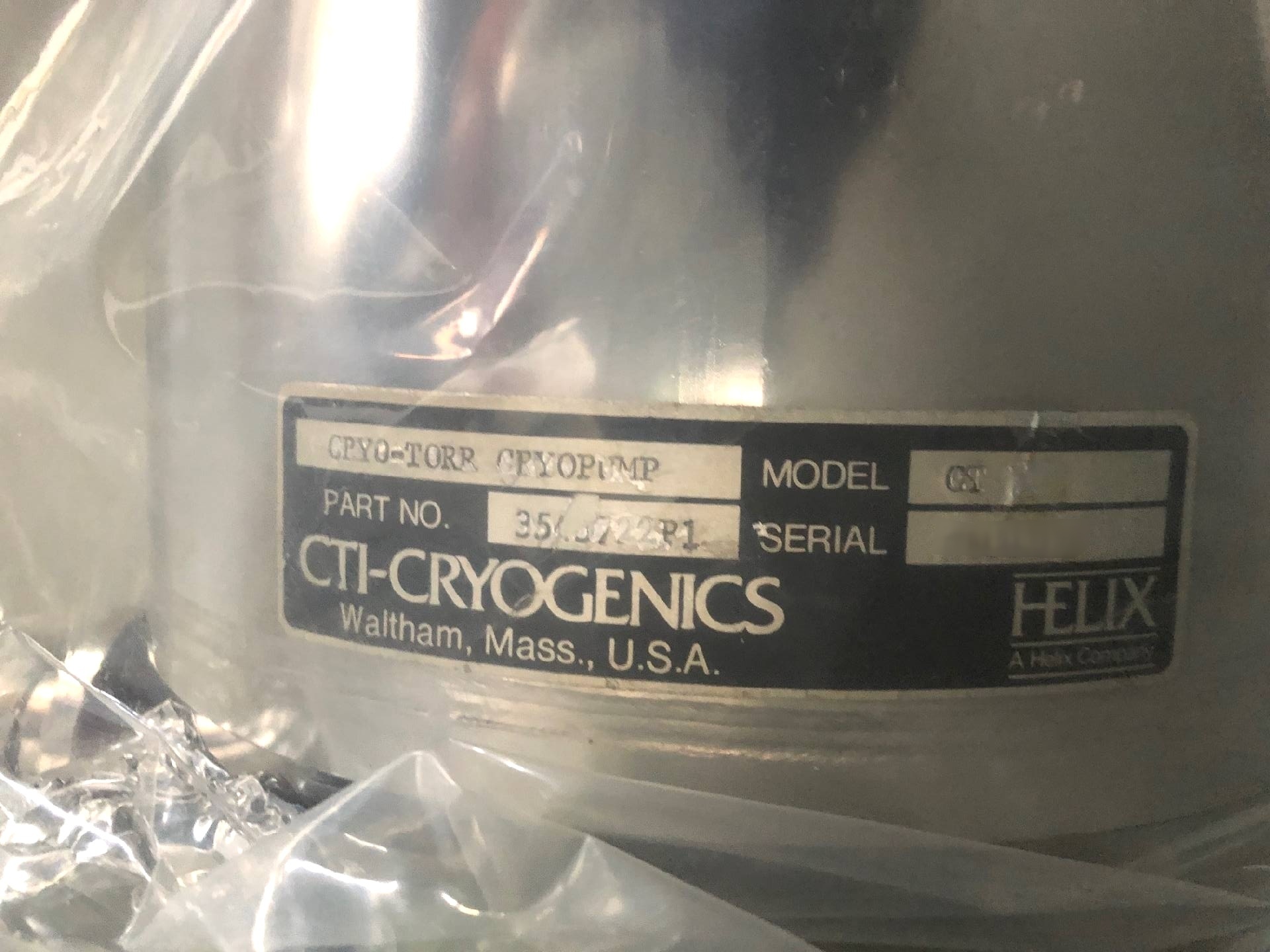 사진 사용됨 CTI-CRYOGENICS / HELIX Cryo-Torr 7 판매용