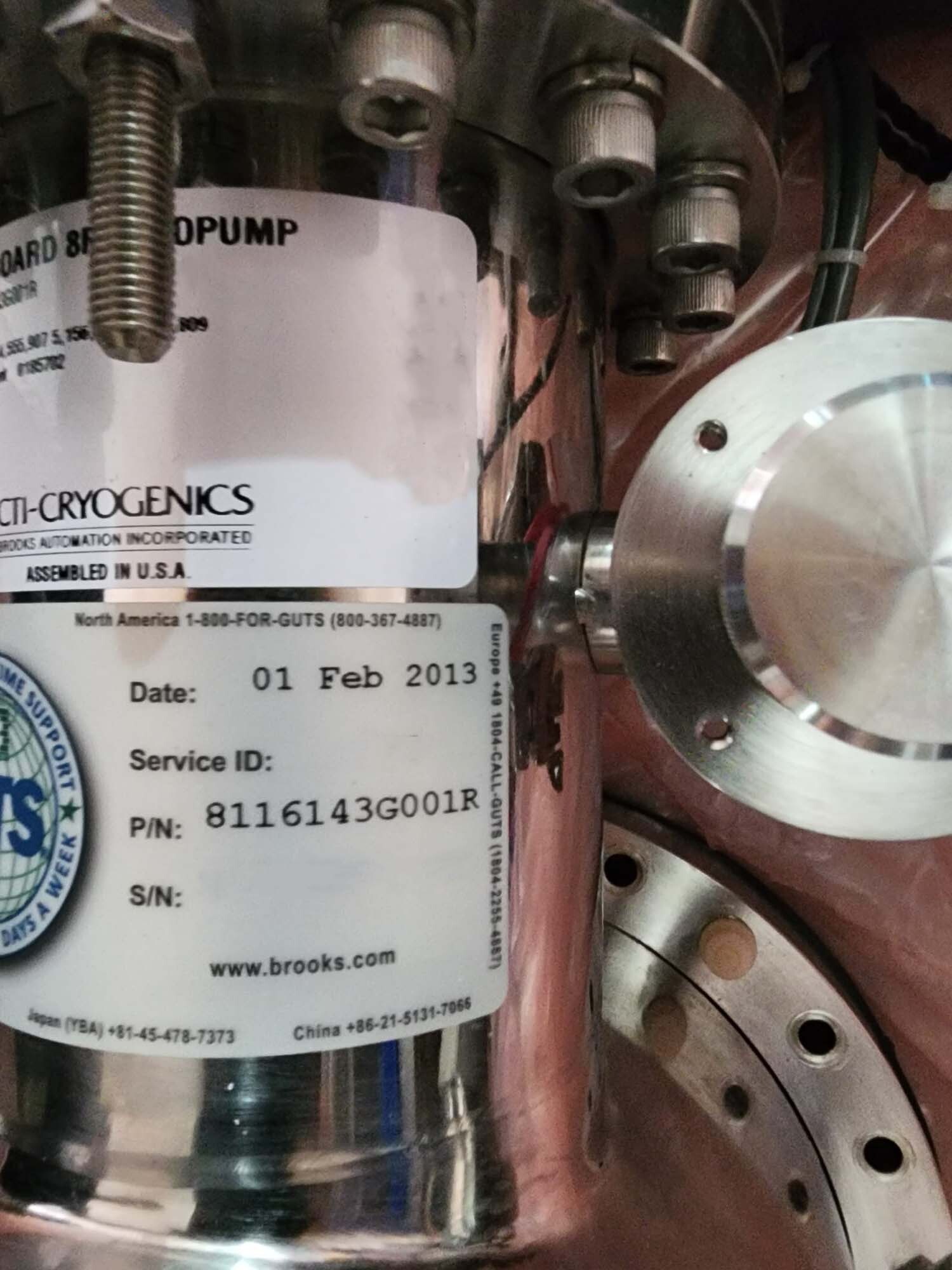 图为 已使用的 CTI-CRYOGENICS 8F (On-Board) 待售