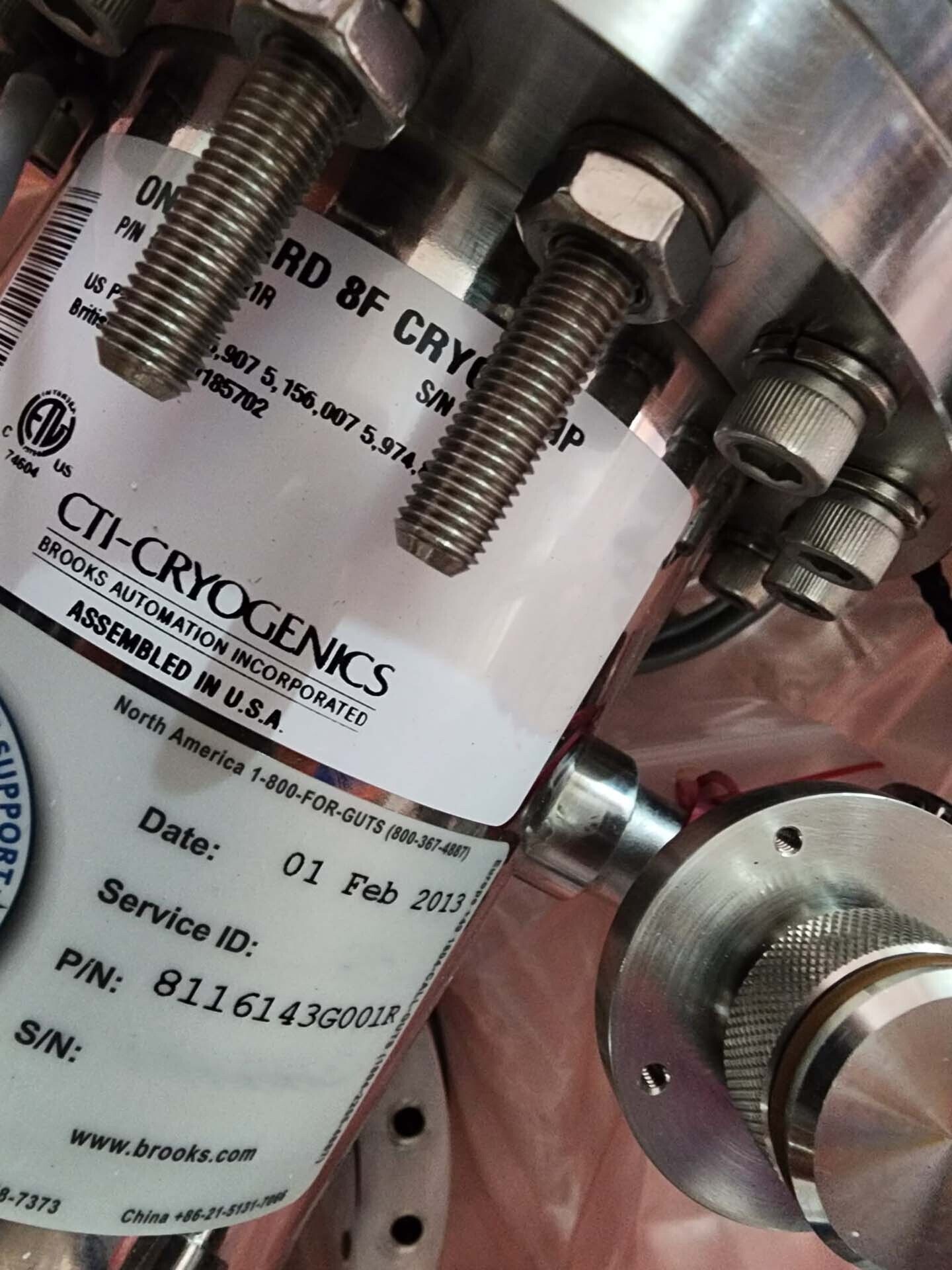 图为 已使用的 CTI-CRYOGENICS 8F (On-Board) 待售