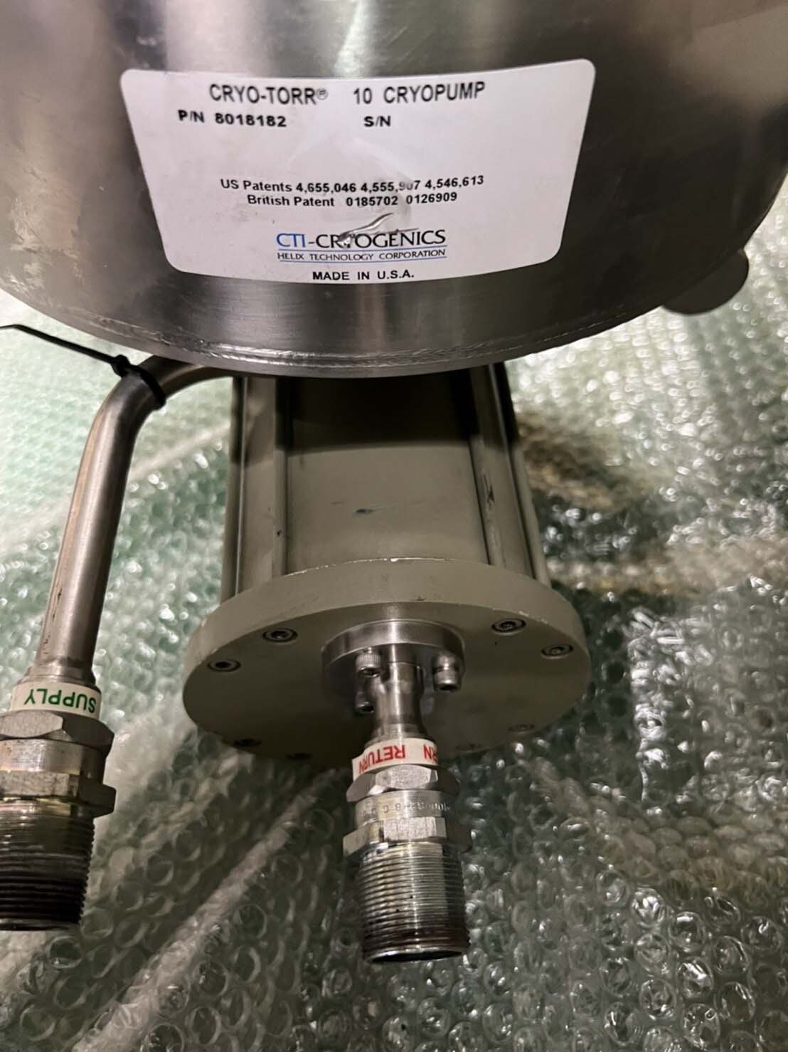 Photo Used CTI-CRYOGENICS Cryo-Torr 10 For Sale