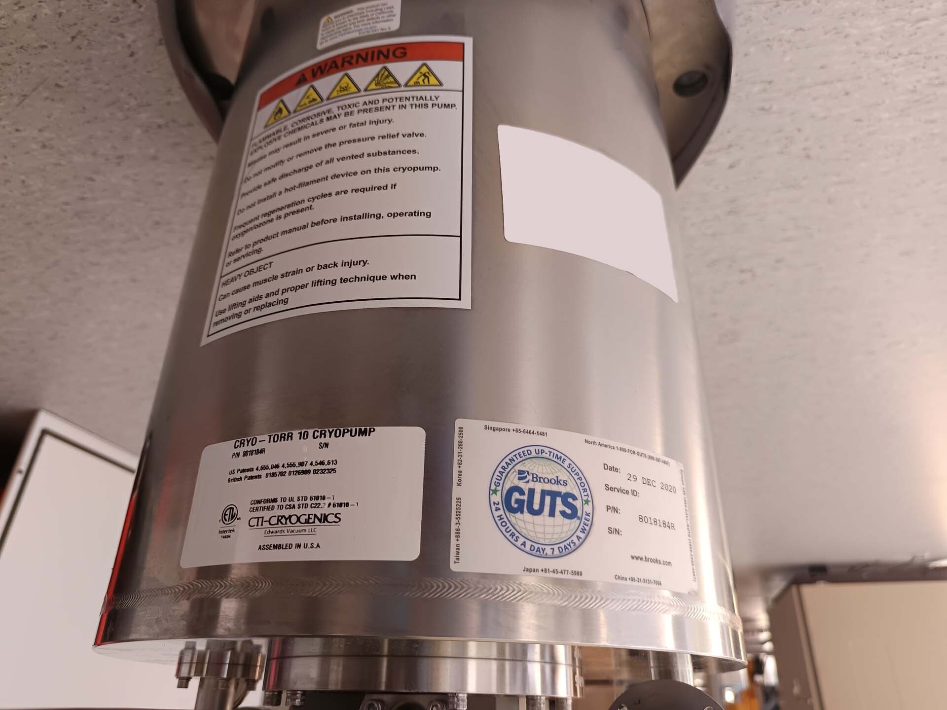 图为 已使用的 CTI-CRYOGENICS Cryo-Torr 10 待售