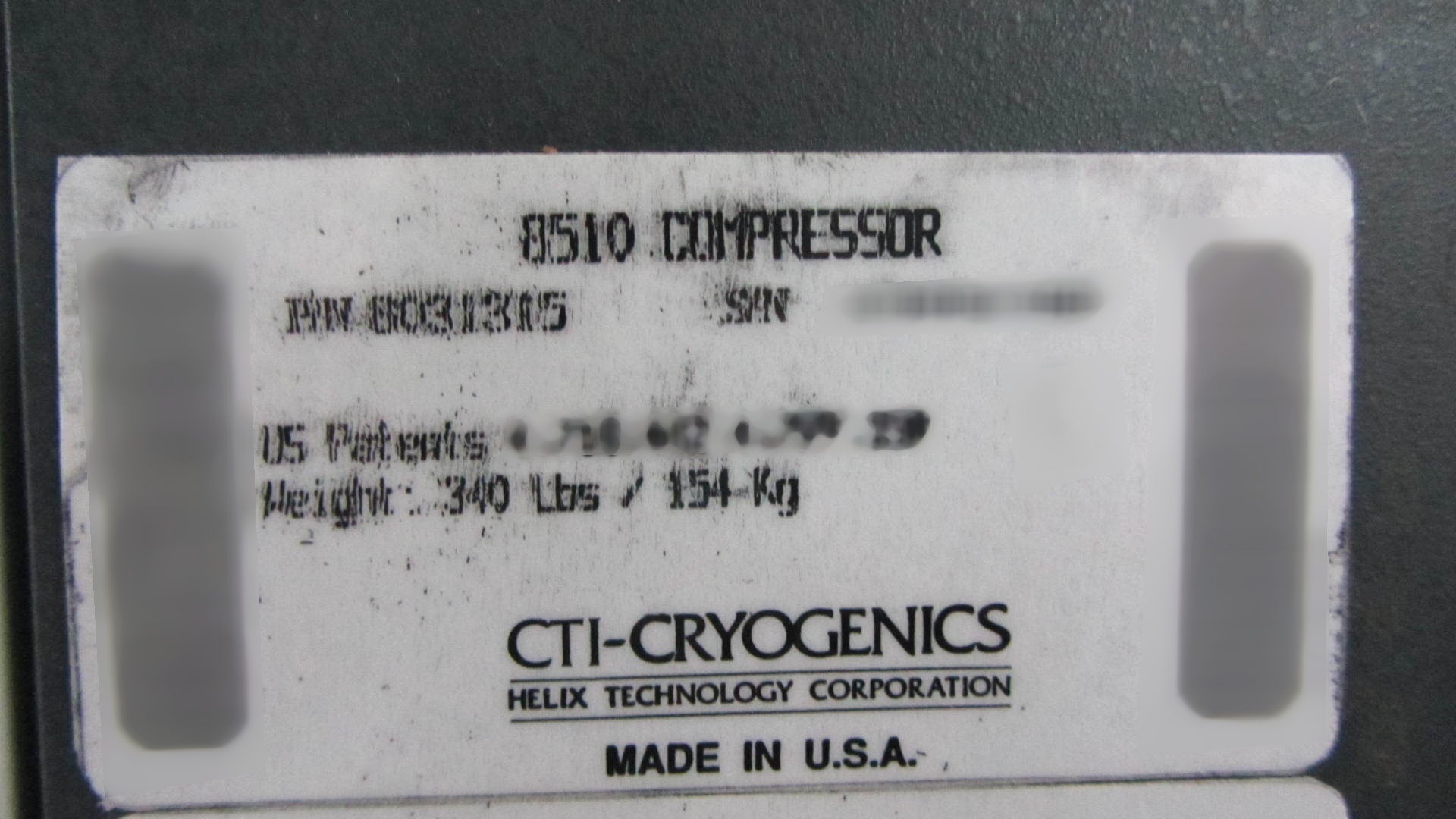 Foto Verwendet CTI-CRYOGENICS Cryo-Torr 10 Zum Verkauf