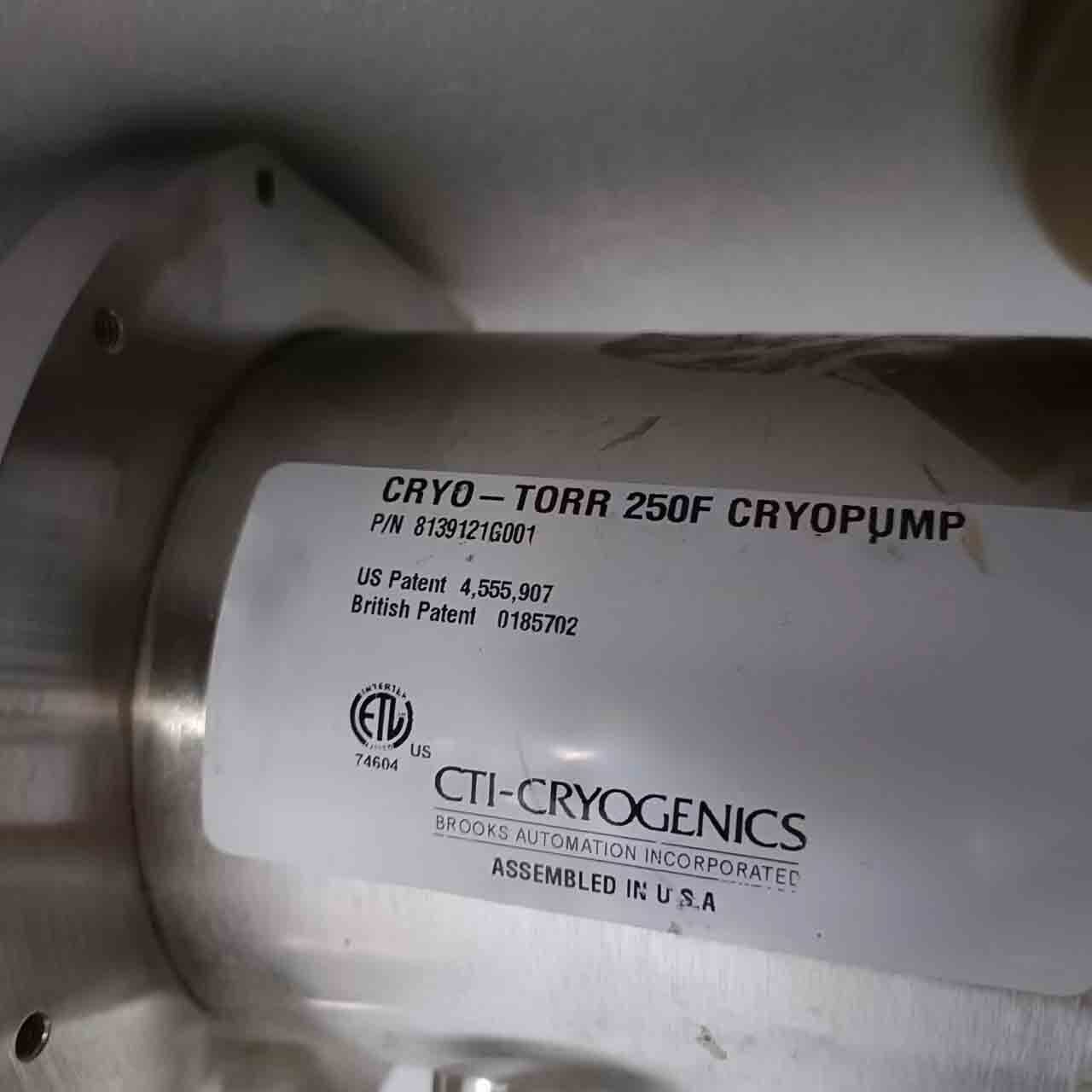 圖為 已使用的 CTI-CRYOGENICS Cryo-Torr 250F 待售