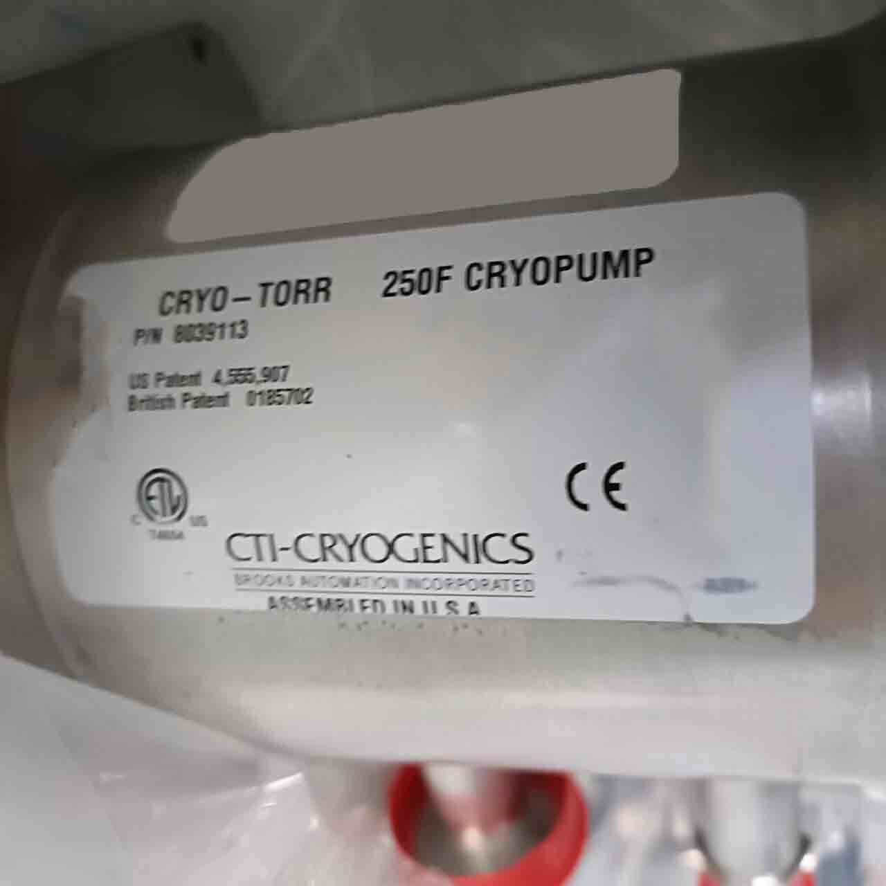 사진 사용됨 CTI-CRYOGENICS Cryo-Torr 250F 판매용