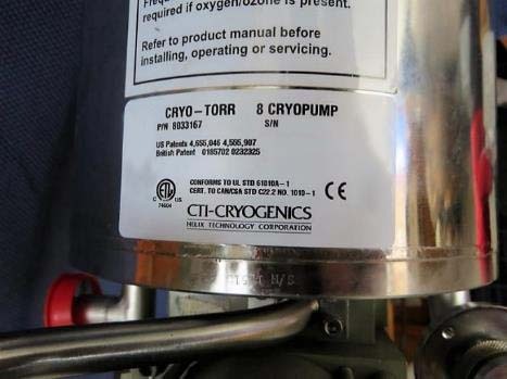 Photo Used CTI-CRYOGENICS Cryo-Torr 8 For Sale