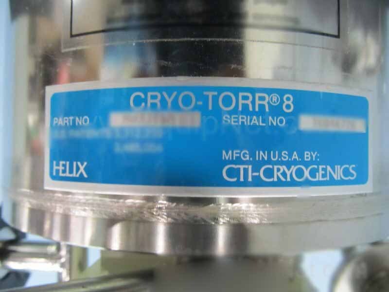 Photo Used CTI-CRYOGENICS Cryo-Torr 8 For Sale