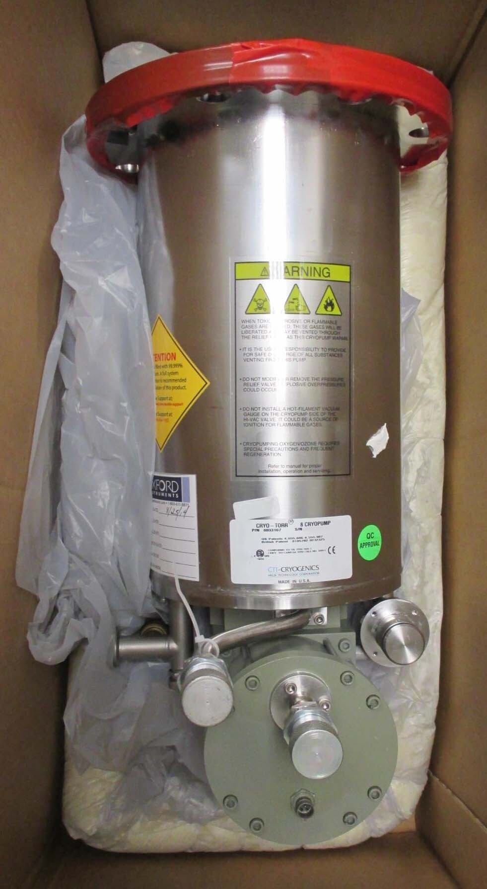 Photo Used CTI-CRYOGENICS Cryo-Torr 8 For Sale