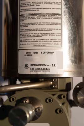 Photo Used CTI-CRYOGENICS Cryo-Torr 8 For Sale