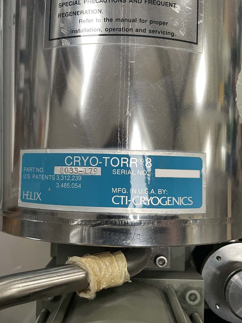 フォト（写真） 使用される CTI-CRYOGENICS Cryo-Torr 8 販売のために