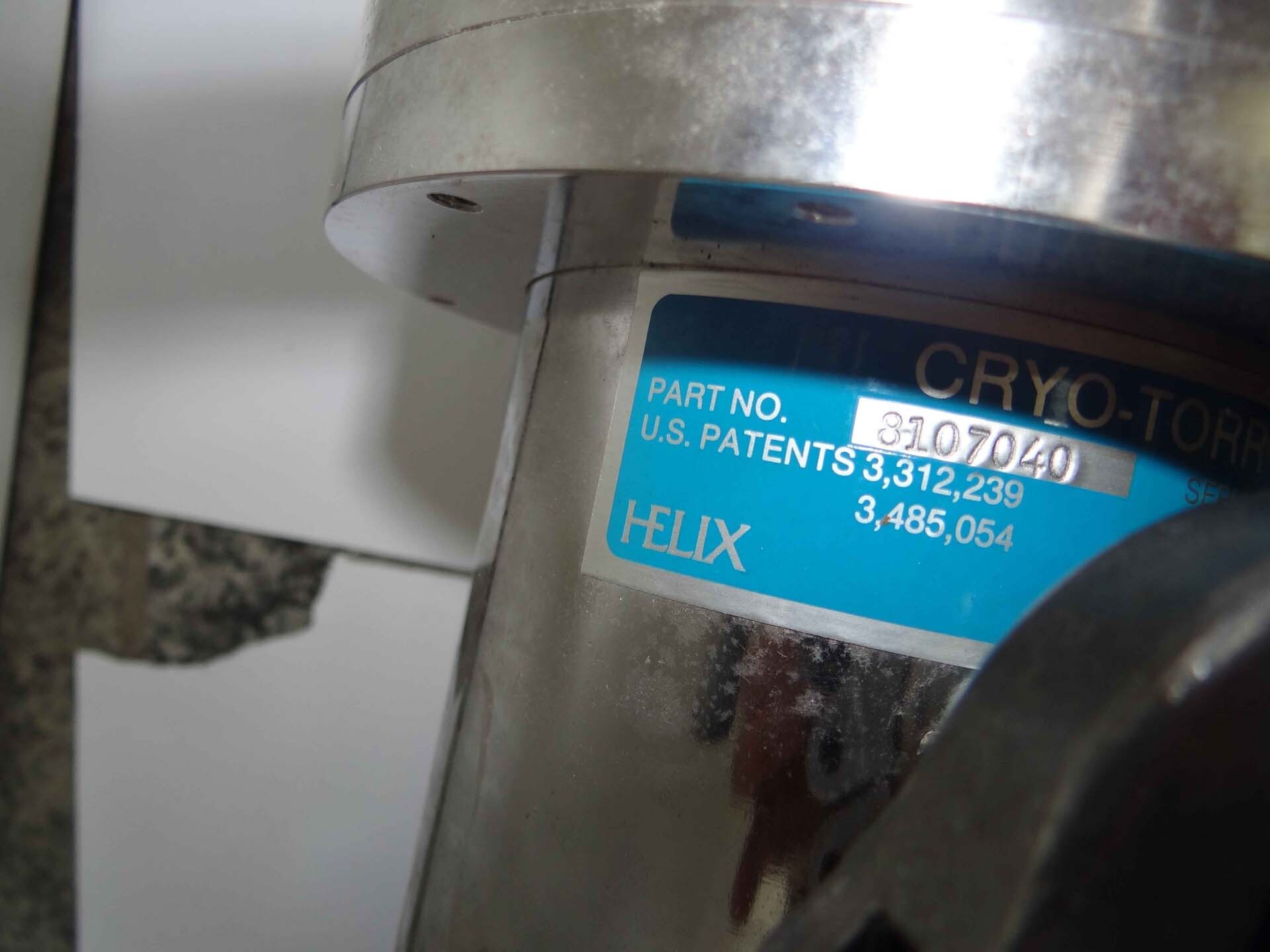 Photo Used CTI-CRYOGENICS Cryo-Torr 8F For Sale