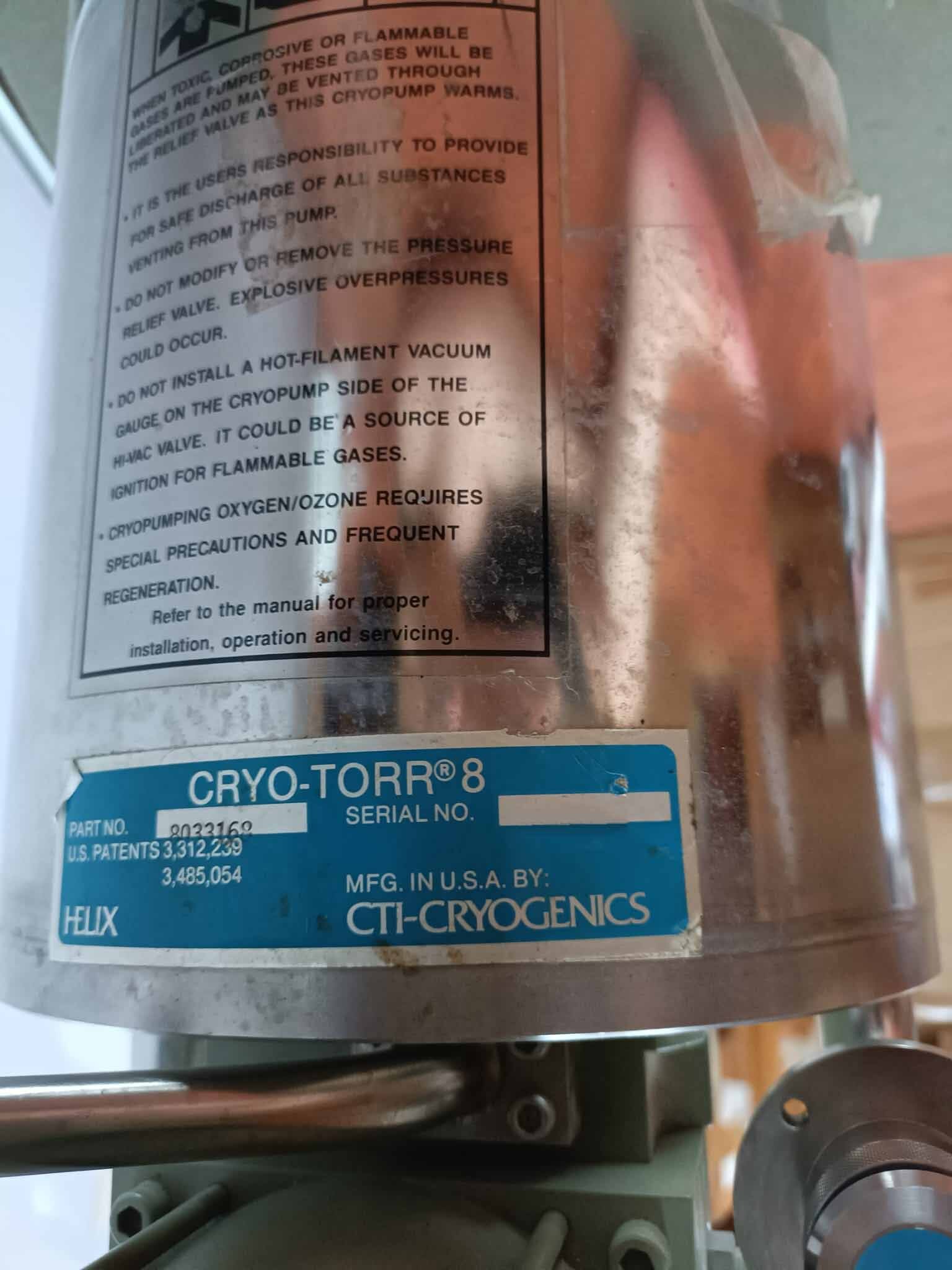 圖為 已使用的 CTI-CRYOGENICS CT-8 待售