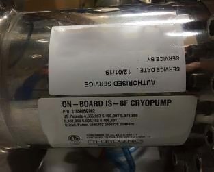 CTI-CRYOGENICS IS-8F (On-Board) Photo benutzt CTI-CRYOGENICS IS-8F (On-Board) zu verkaufen