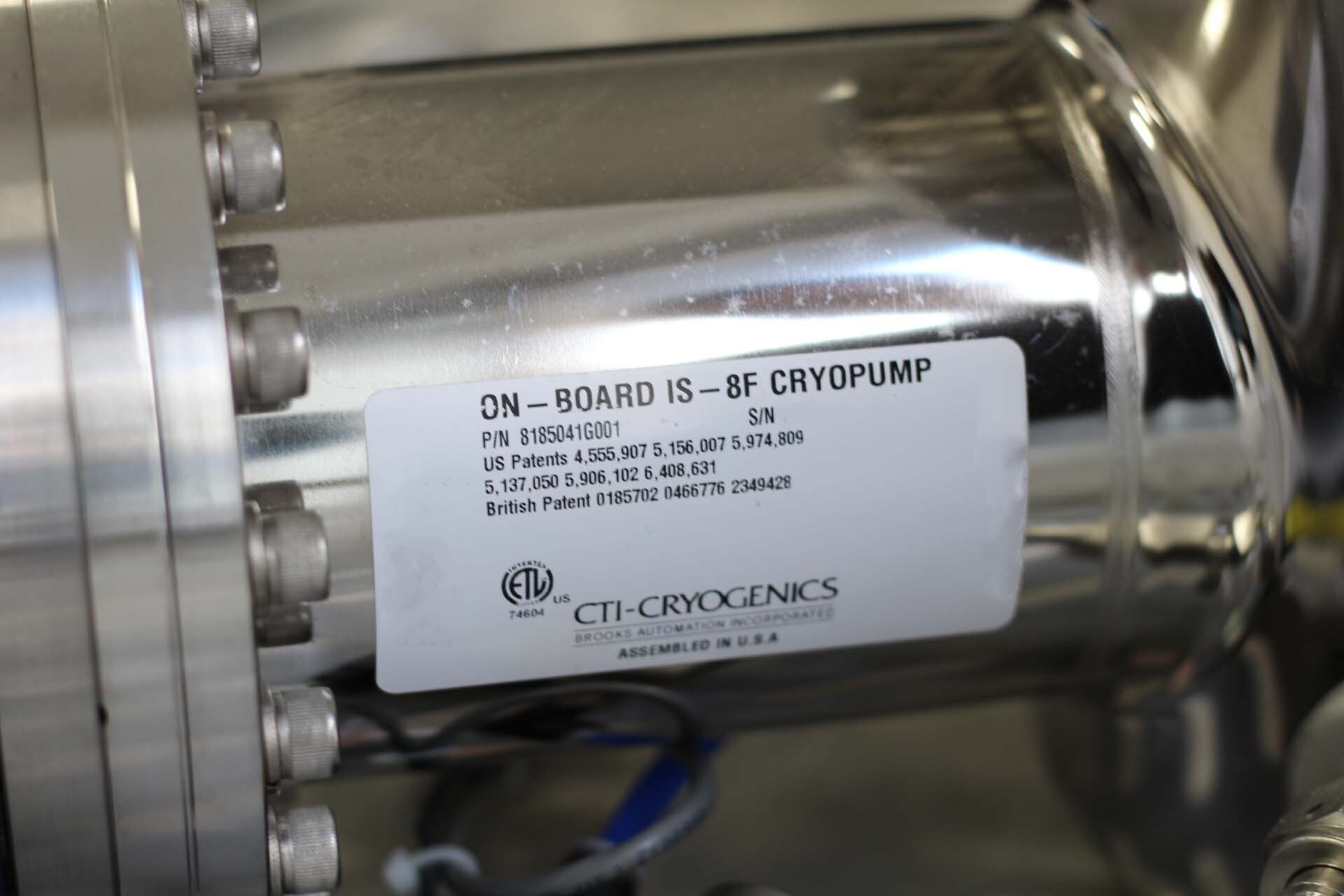 图为 已使用的 CTI-CRYOGENICS IS-8F (On-Board) 待售