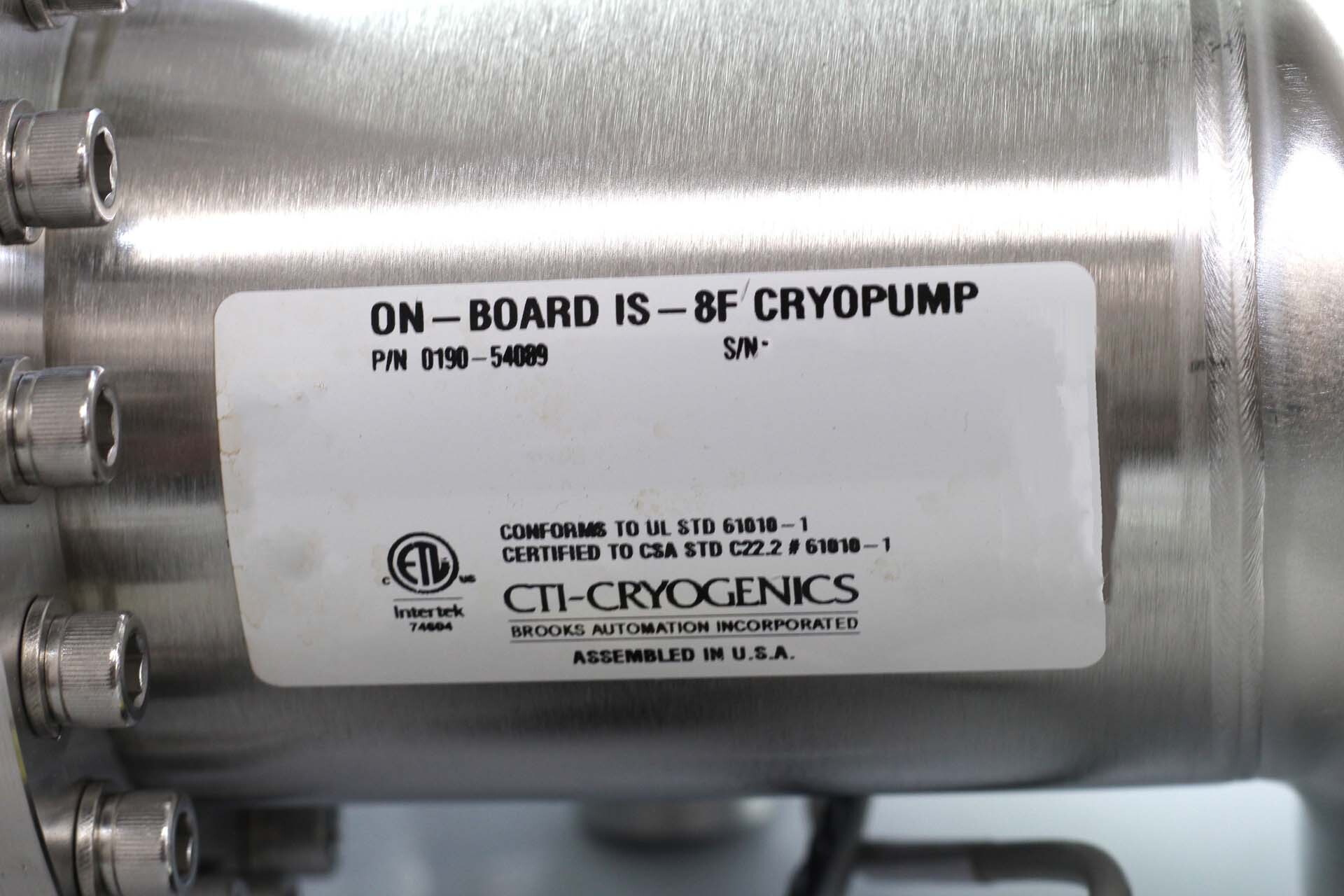 图为 已使用的 CTI-CRYOGENICS IS-8F (On-Board) 待售