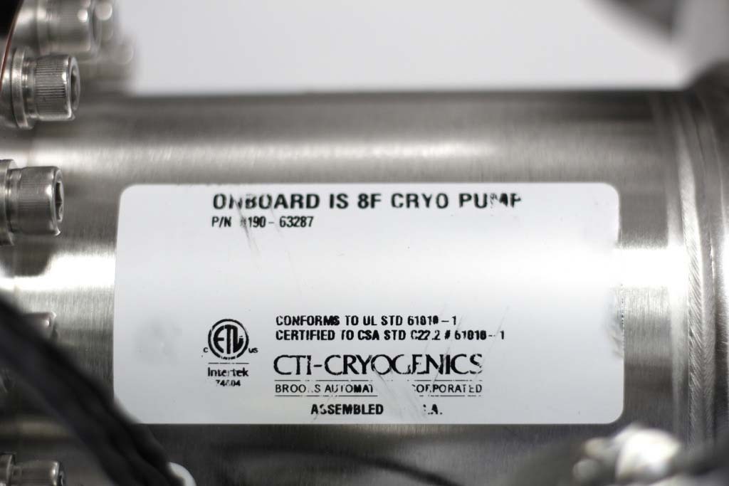 フォト（写真） 使用される CTI-CRYOGENICS IS-8F (On-Board) 販売のために