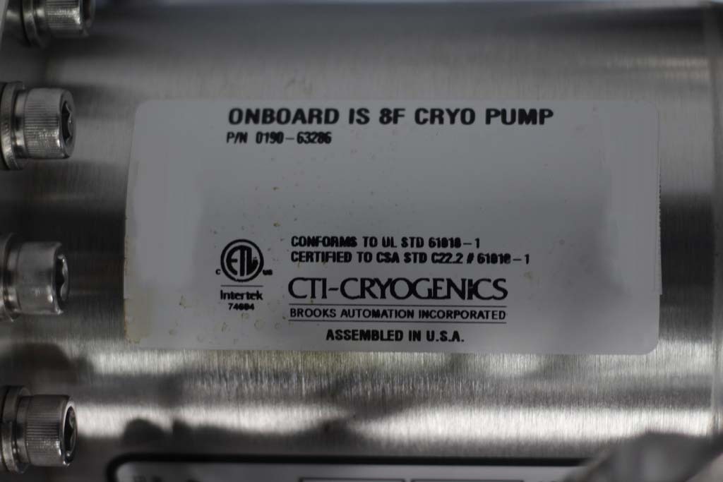 Foto Verwendet CTI-CRYOGENICS IS-8F (On-Board) Zum Verkauf