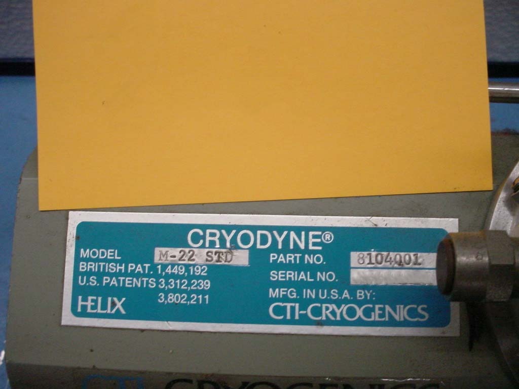 사진 사용됨 CTI-CRYOGENICS Lot of (22) Cryo pumps 판매용