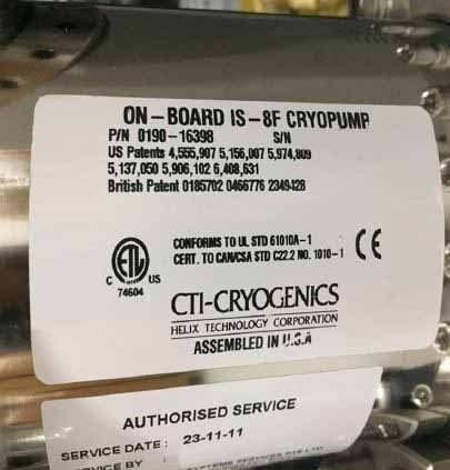 图为 已使用的 CTI-CRYOGENICS Lot of cryopumps and compressors 待售