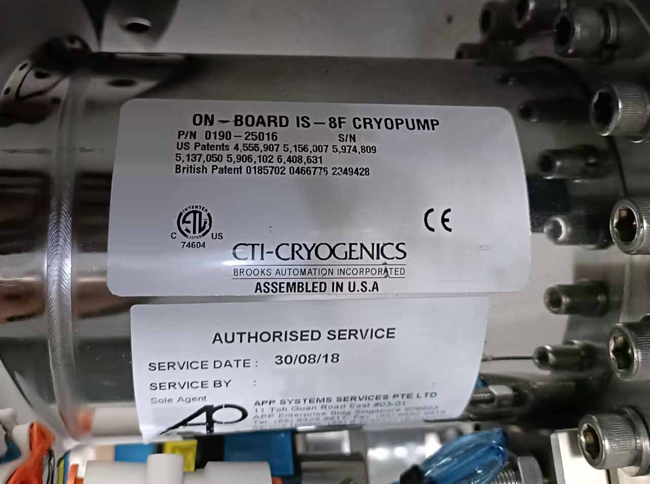 圖為 已使用的 CTI-CRYOGENICS Lot of pumps 待售