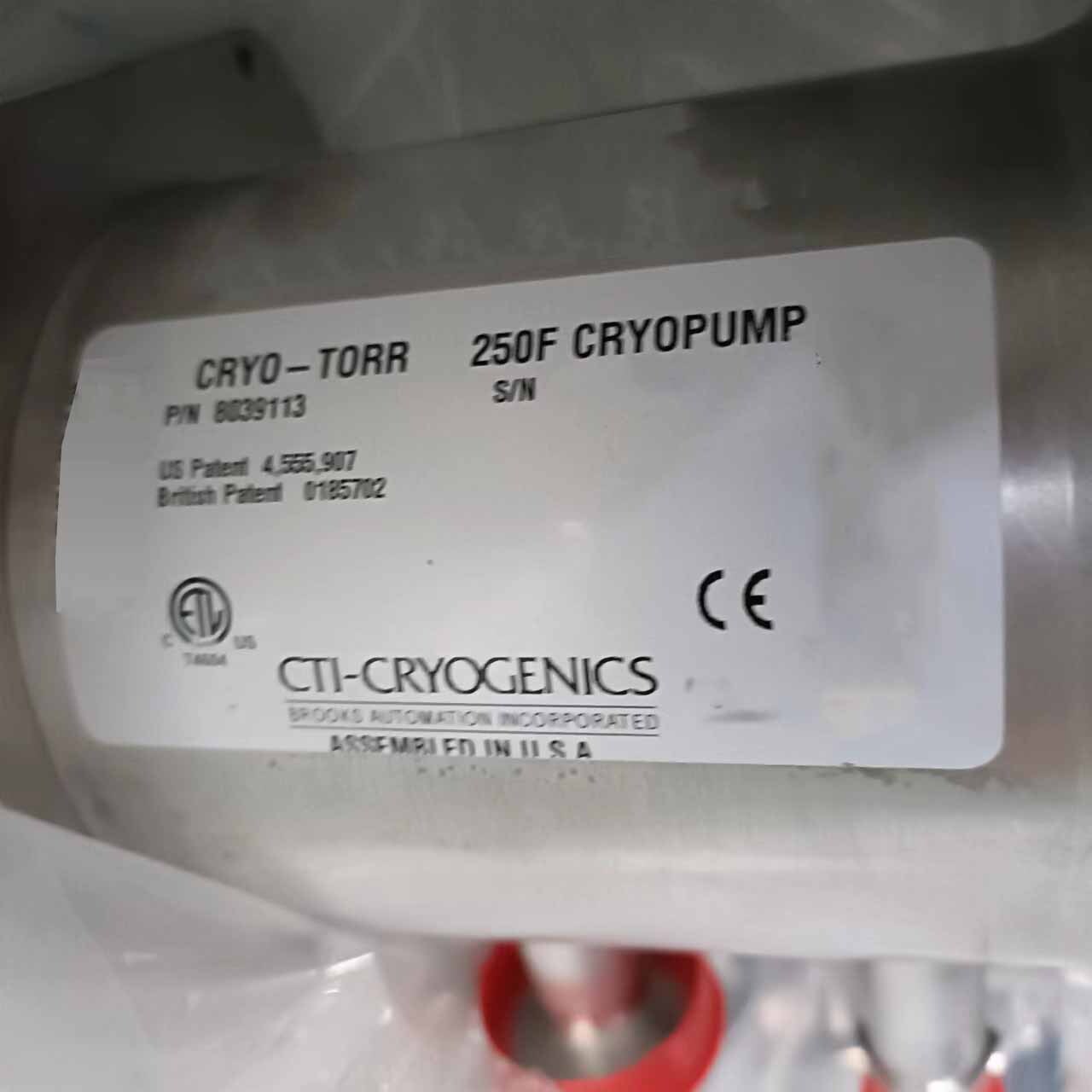 图为 已使用的 CTI-CRYOGENICS Lot of pumps 待售