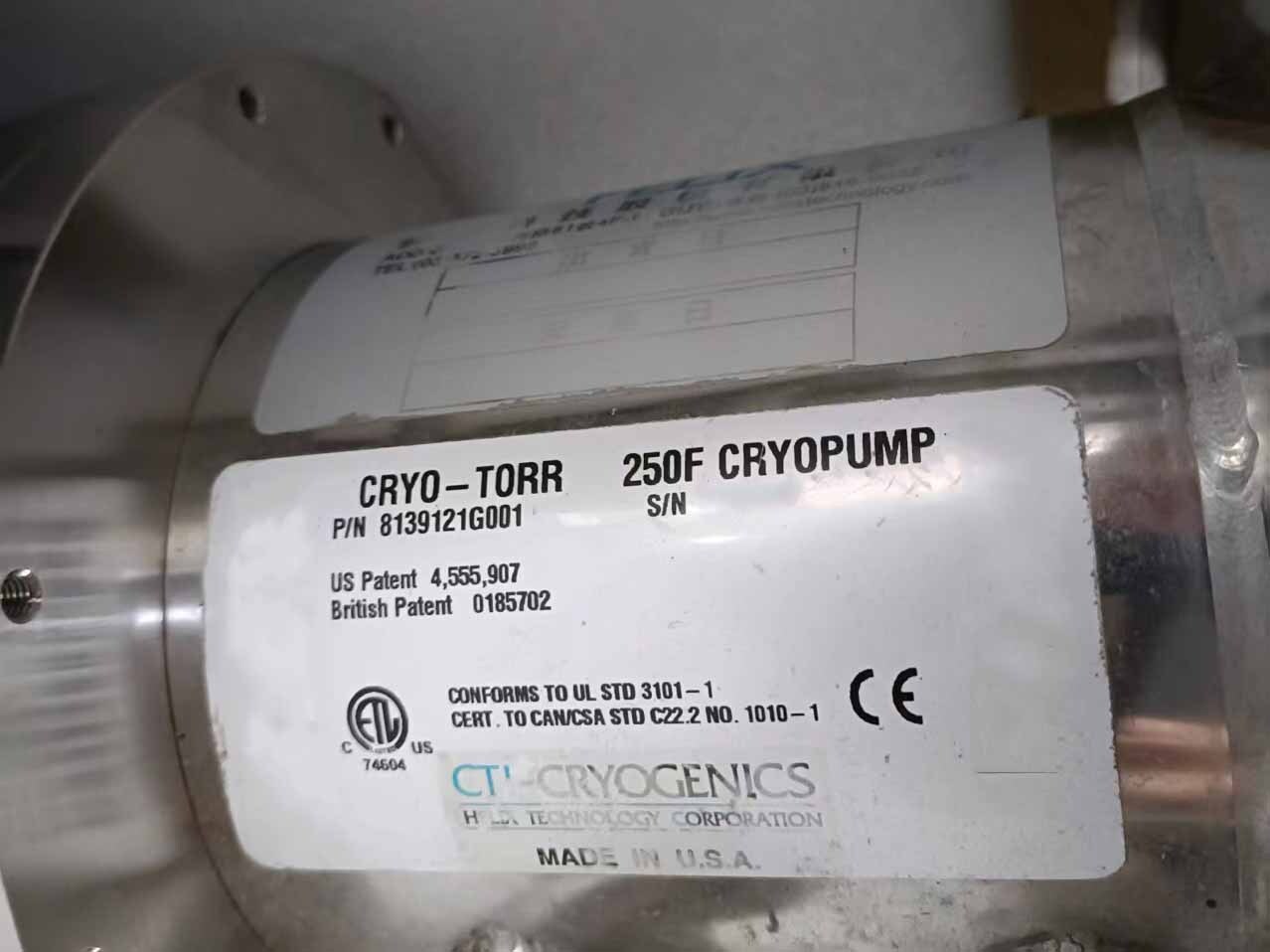 圖為 已使用的 CTI-CRYOGENICS Lot of pumps 待售