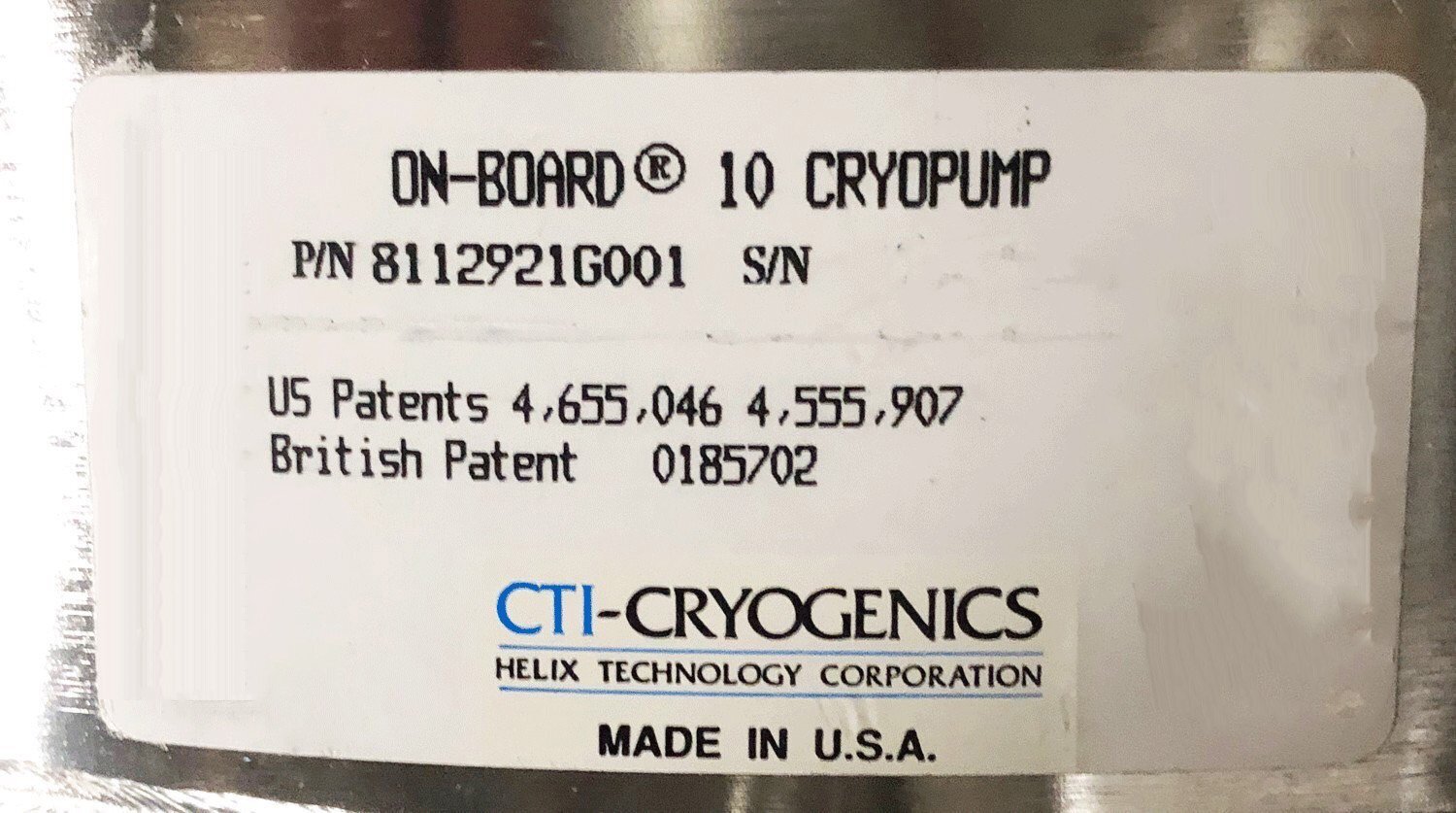 Photo Utilisé CTI-CRYOGENICS OB-10 À vendre