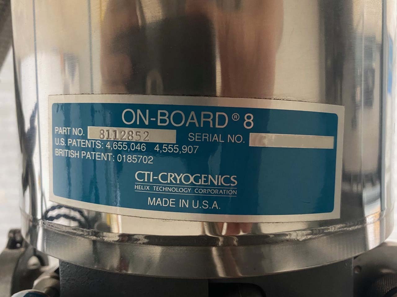 사진 사용됨 CTI-CRYOGENICS OB-8 (On-Board) 판매용