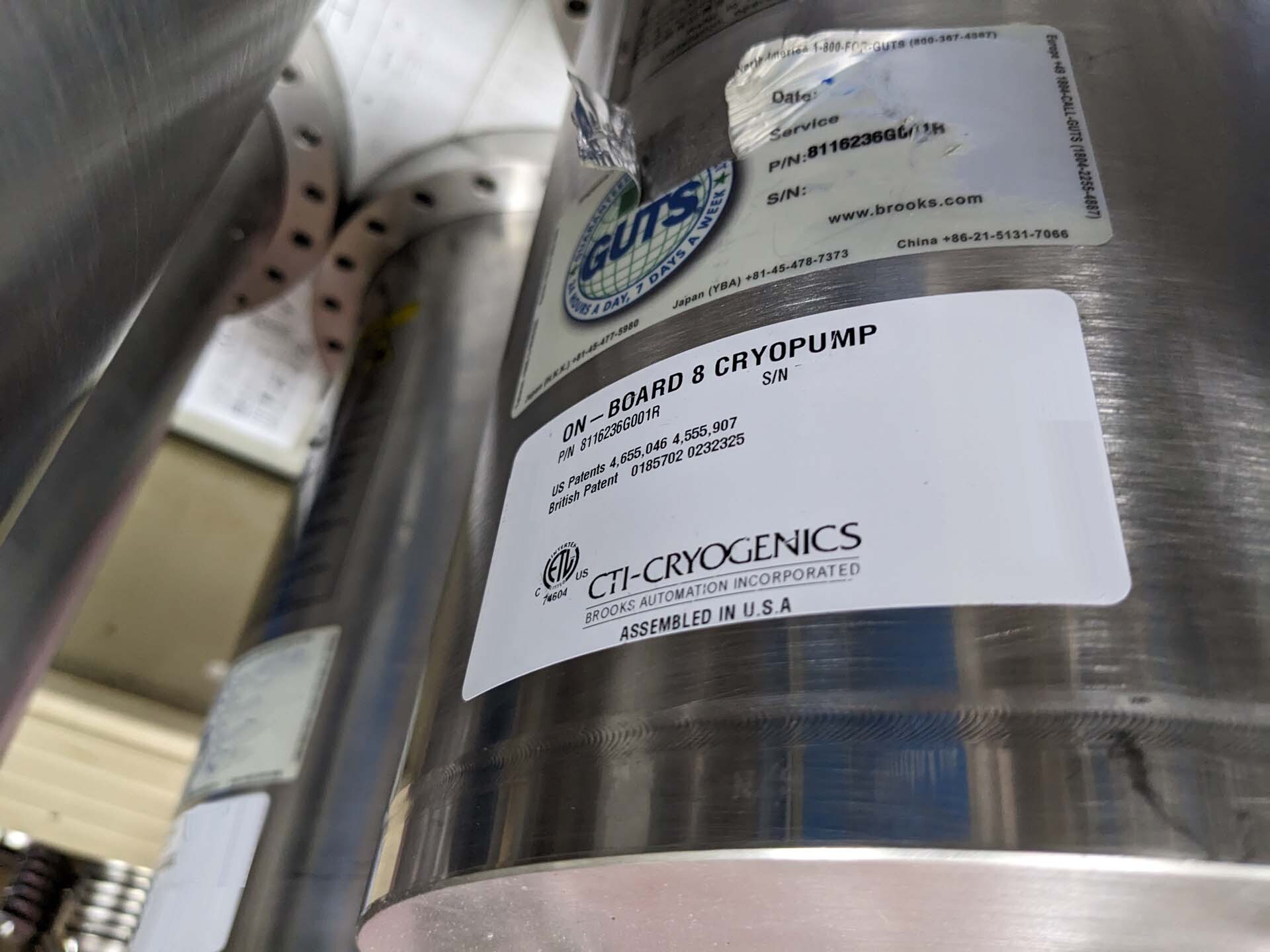 Foto Verwendet CTI-CRYOGENICS OB-8 Zum Verkauf