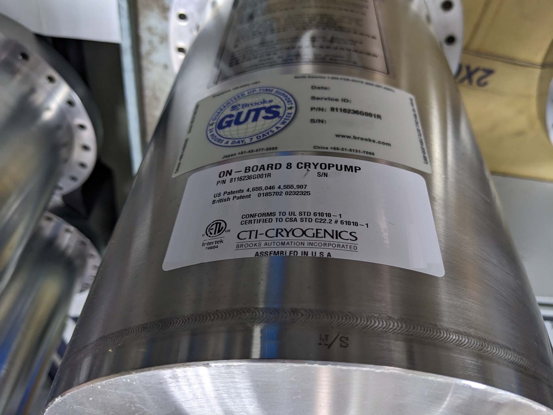 Foto Verwendet CTI-CRYOGENICS OB-8 Zum Verkauf