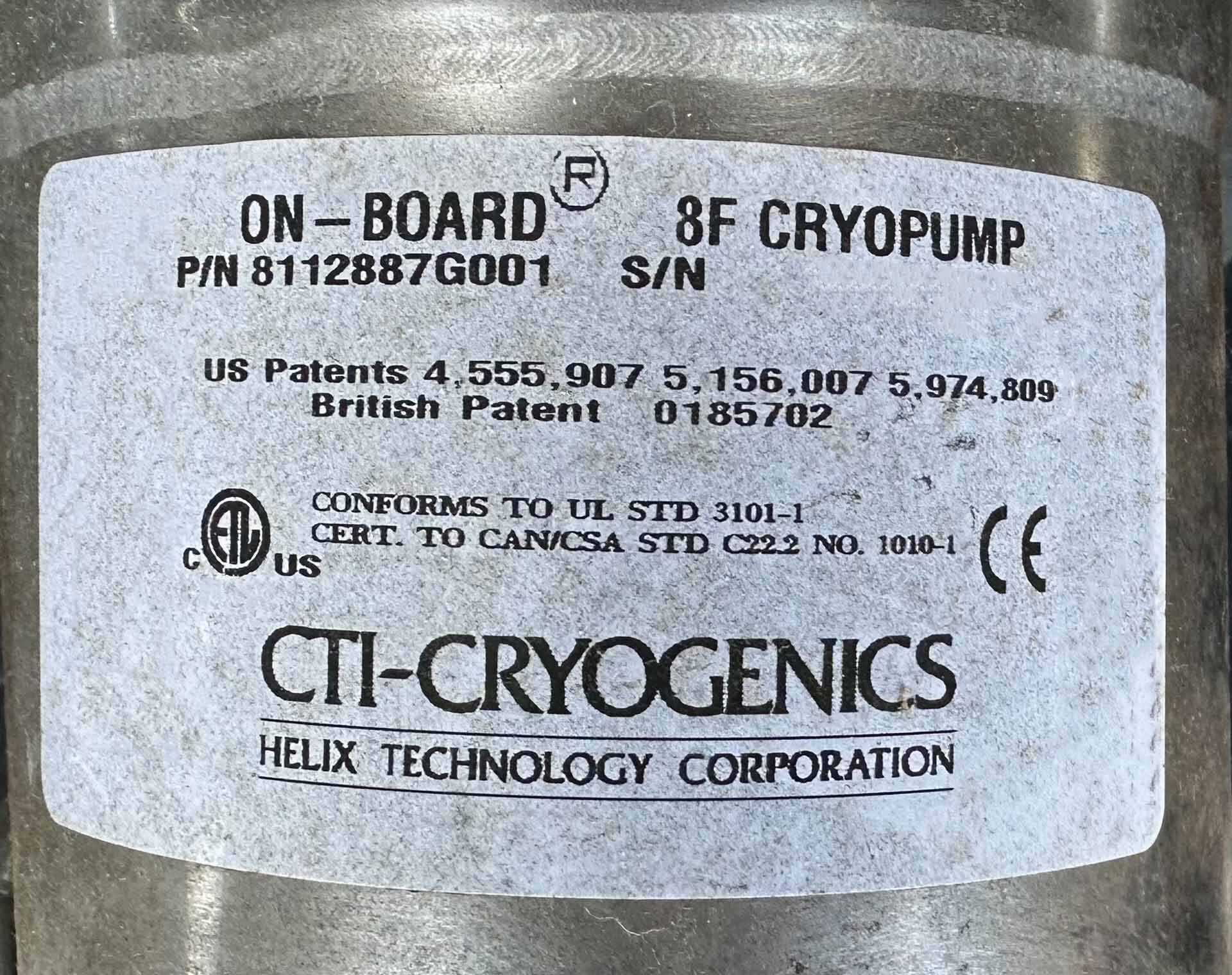 Photo Used CTI-CRYOGENICS OB-8F For Sale