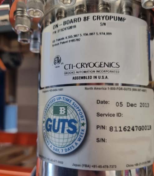 Photo Used CTI-CRYOGENICS OB-8F For Sale