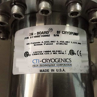 圖為 已使用的 CTI-CRYOGENICS 8F 待售