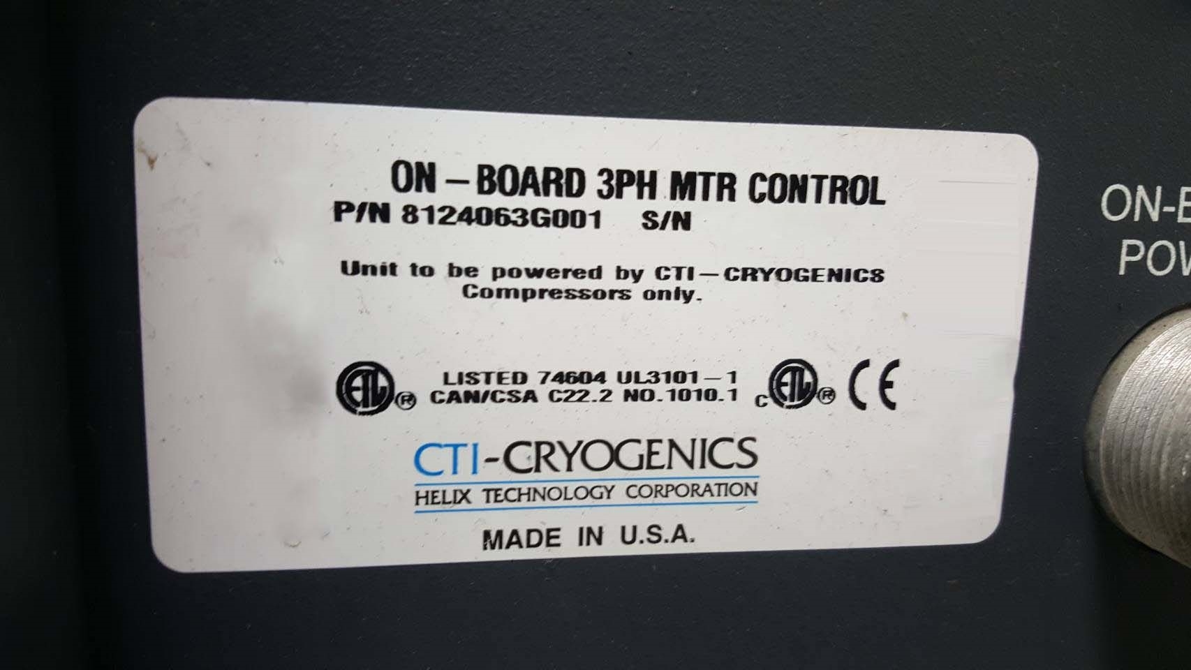 圖為 已使用的 CTI-CRYOGENICS On-Board 待售