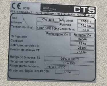 Photo Used CTS CW-30/8 For Sale
