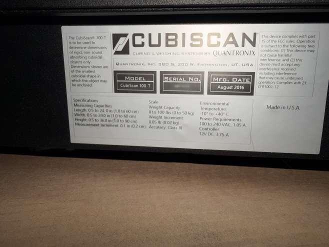 图为 已使用的 CUBISCAN CubiScan 100 待售