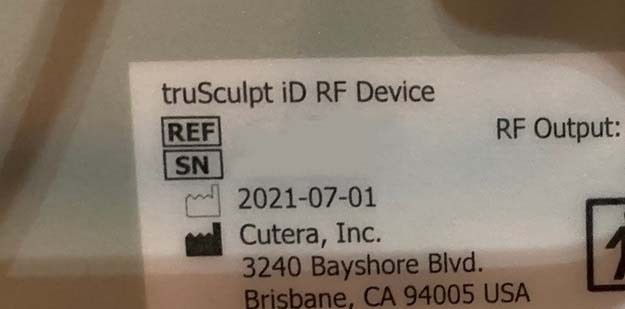 圖為 已使用的 CUTERA Trusculptid 待售