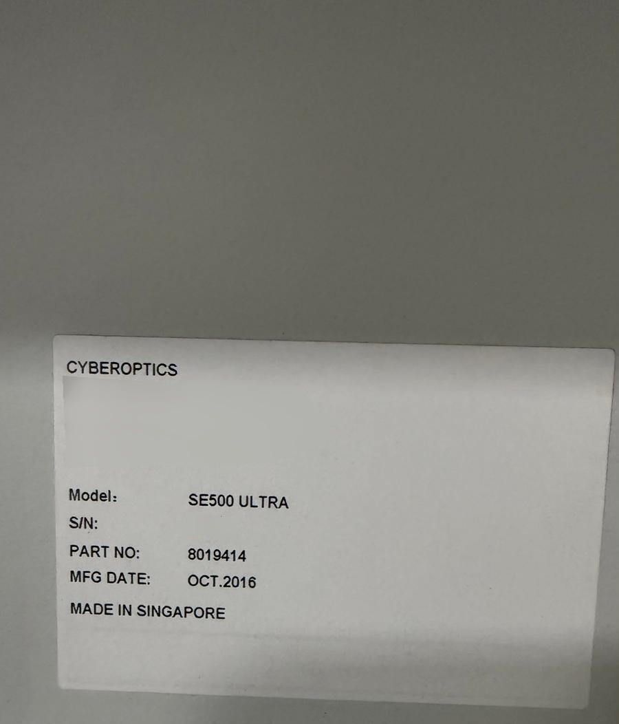 Photo Used CYBEROPTICS Lot of SE 500 For Sale