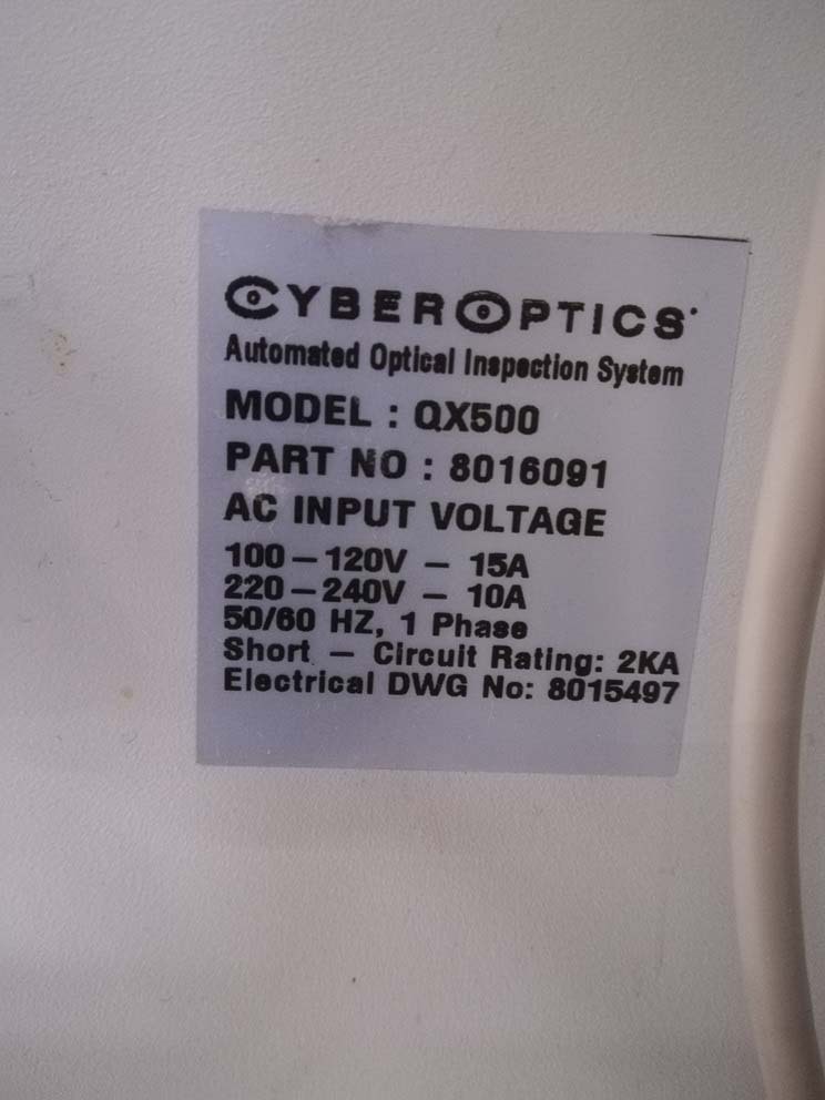 フォト（写真） 使用される CYBEROPTICS QX 500 販売のために