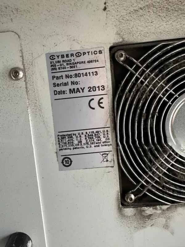 圖為 已使用的 CYBEROPTICS SE 500-X 待售