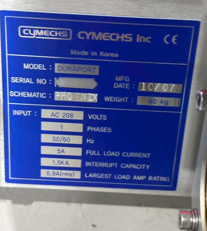 图为 已使用的 CYMECHS Duraport 待售