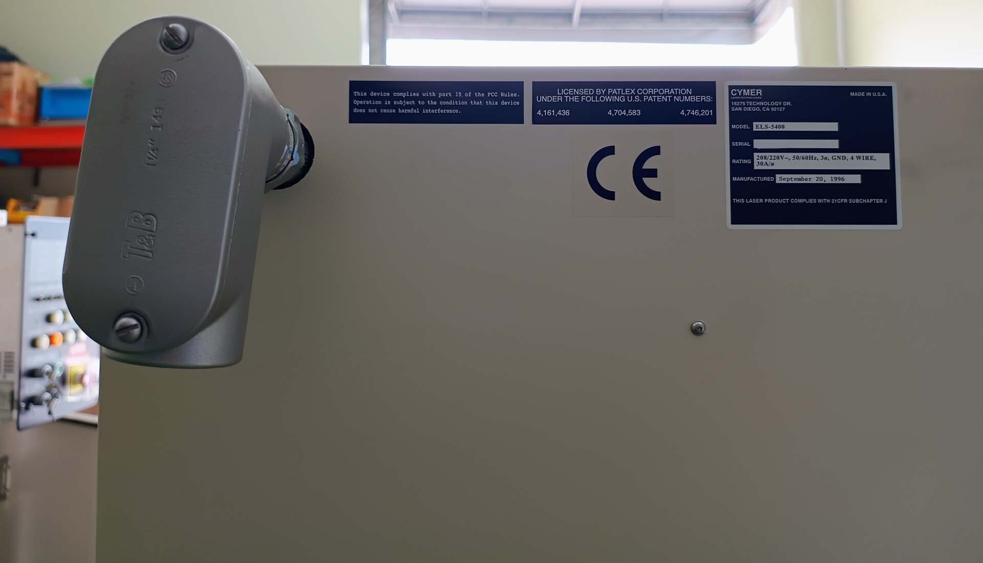 Photo Used CYMER ELS 5400 For Sale