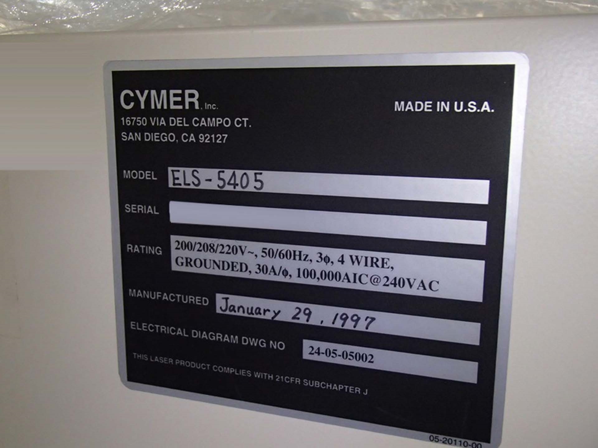 Photo Used CYMER ELS 5405 For Sale