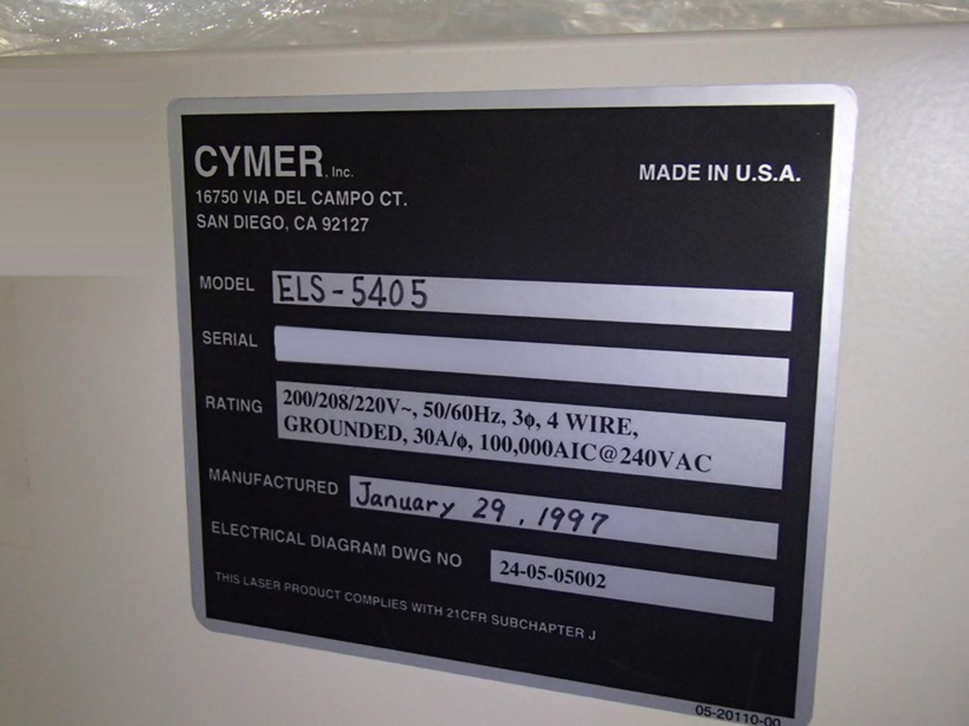 사진 사용됨 CYMER ELS 5405 판매용